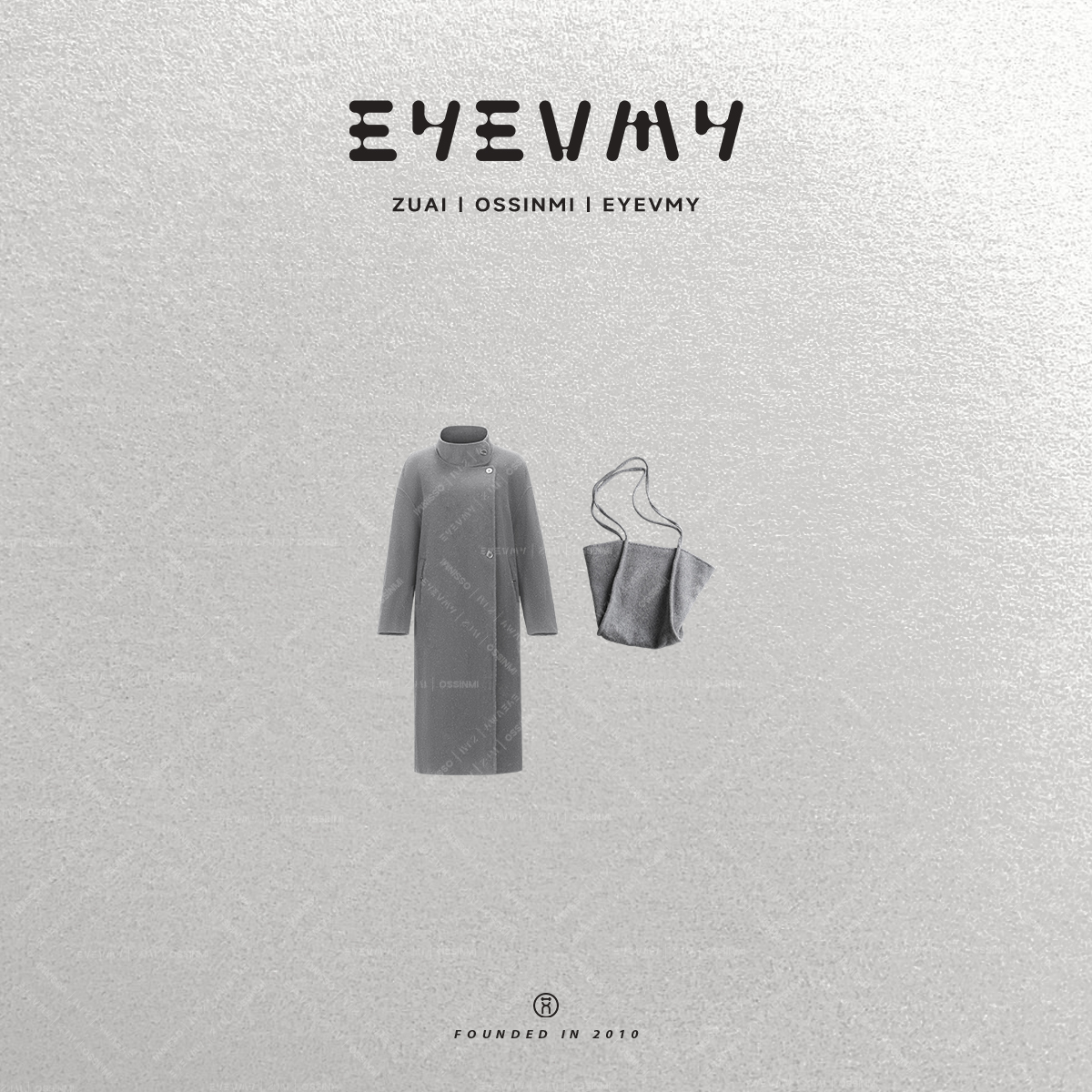 【格雷苏丽】高智立领通勤长款双面呢羊毛大衣外套WT54LSY032