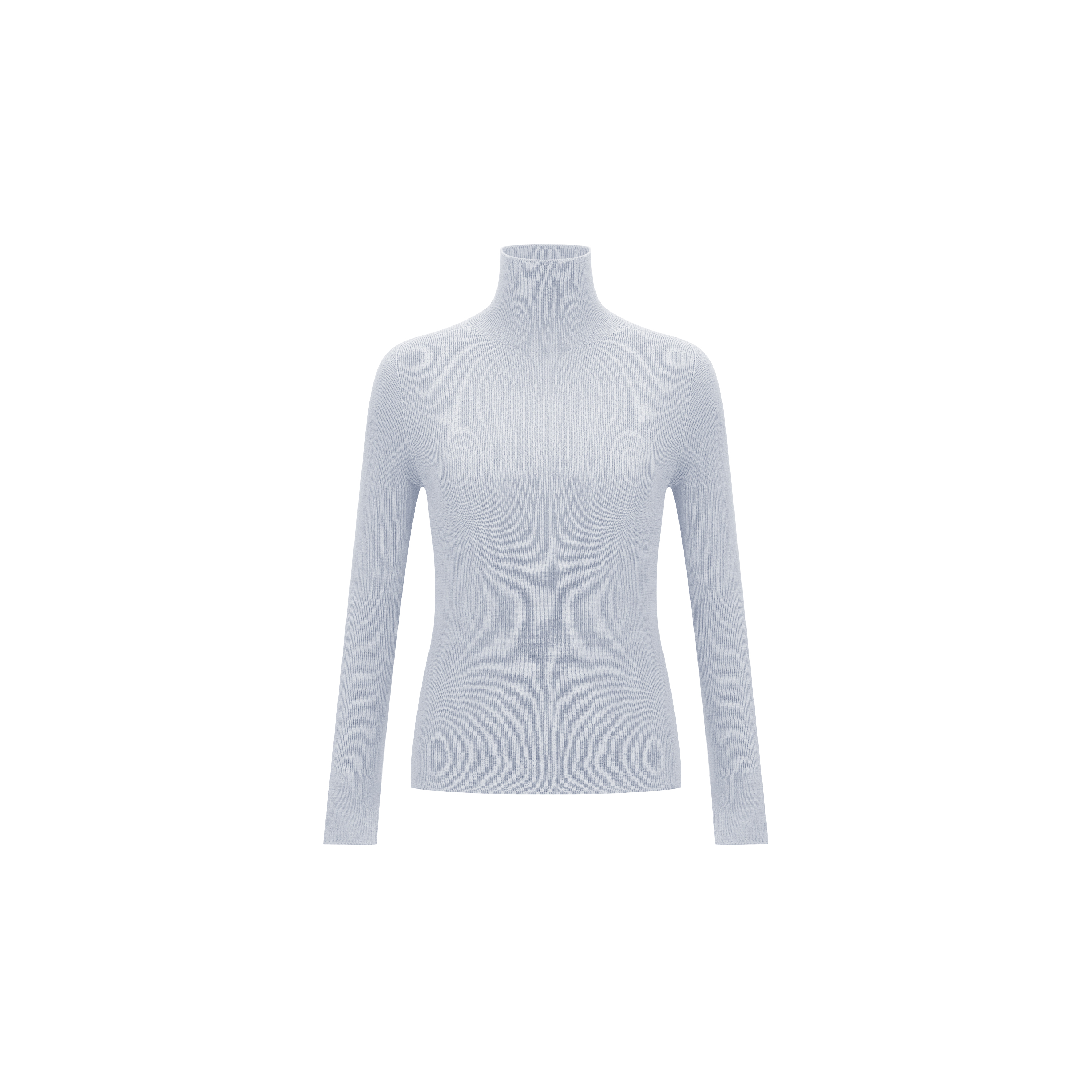 【48支新奥精纺可机洗堆堆领】全羊毛无缝一体修身打底衫WT53FYQ2