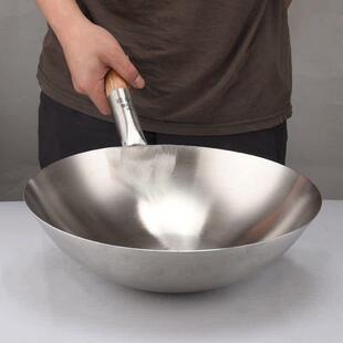 304特厚不锈钢水瓢不锈钢炒菜勺汤勺水勺饲料勺大锅瓢汤勺菜壳