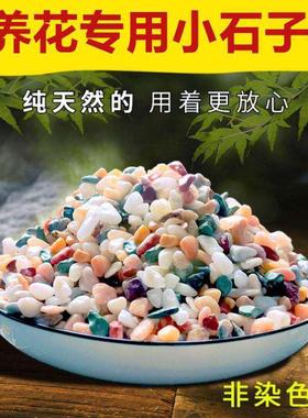 鱼缸底砂造景石头铺底沙石水族箱装饰套餐小摆件彩石五彩色砂石子