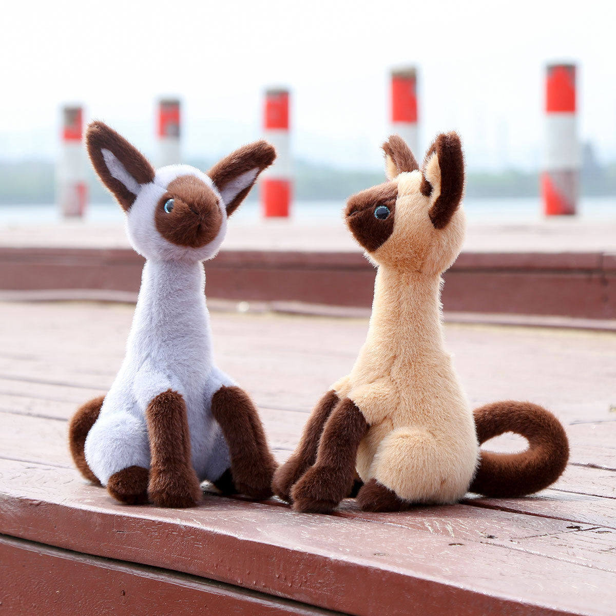 跨境仿真暹罗猫新品动物园纪念品毛绒玩具抓机娃娃批货玩偶公仔,玩具/童车/益智/积木/模型,毛绒/玩偶/公仔/布艺类玩具,淘宝优惠券,粉丝福利购,淘宝优惠卷