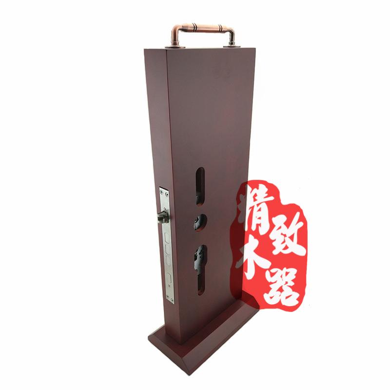 五金锁具锁架实木支架木质展示架智能锁门锁不锈钢锁铜锁展架加工