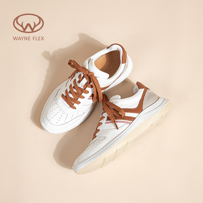 圆头小白鞋WAYNEFLEX圆头