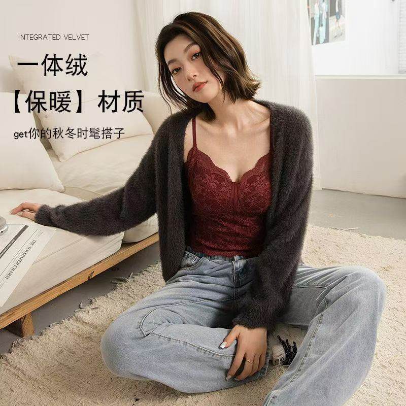 吊带美背一体杯免春夏法式蕾丝纯欲穿文胸背心女修身显瘦薄款B11,女士内衣/男士内衣/家居服,文胸,淘宝优惠券,粉丝福利购,淘宝优惠卷