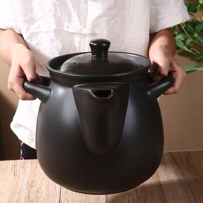 8L容量大号中医药罐老式中药罐明火煎药壶中药砂锅熬药罐可电陶炉
