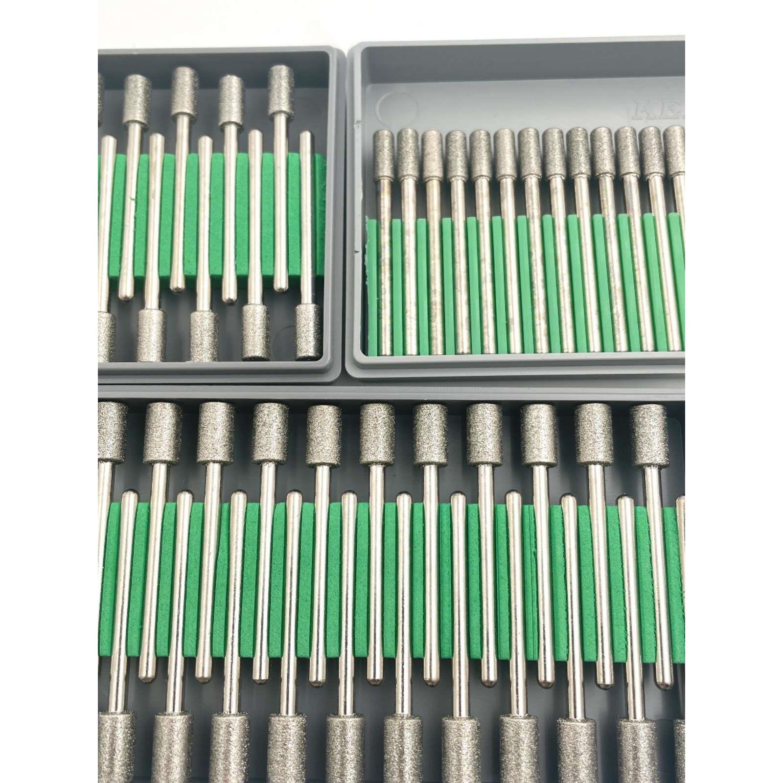 高品质KENI合金金刚砂打磨头玉石翡翠雕刻抛光磨针钻石磨棒圆柱形