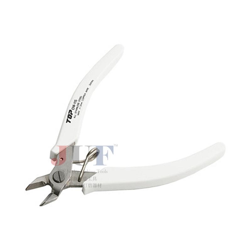日本进口 Top斜刃剪钳 ENI-100/115 带弹簧斜口剪 珠宝电工水口钳