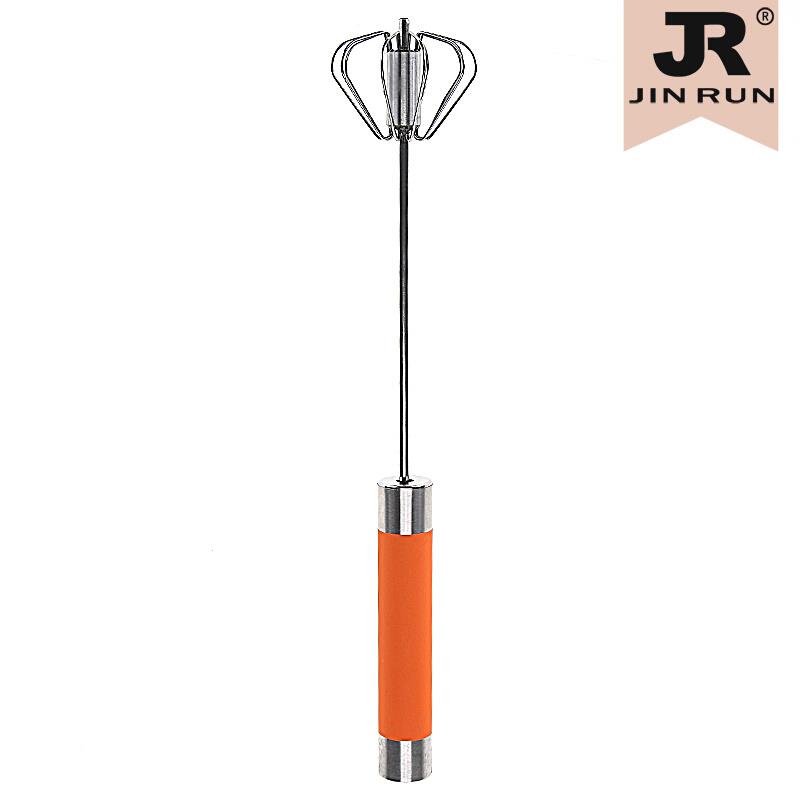 不锈钢染膏搅拌器美发用焗油膏搅匀器手压搅拌棒半自动旋转打蛋器