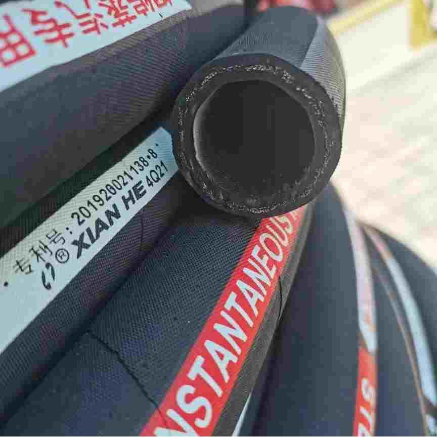 耐高温钢丝编织蒸汽橡胶管红黑EPDM220°锅炉用高压耐腐蚀6mm-