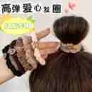 爱心发圈高弹力耐用发绳女扎头发橡皮筋头绳马尾丸子头发饰皮套