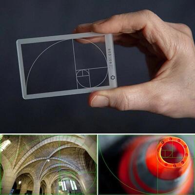 【热卖推荐】亚马逊黄金比例取景定位尺 Fibonacci Composition View Finder