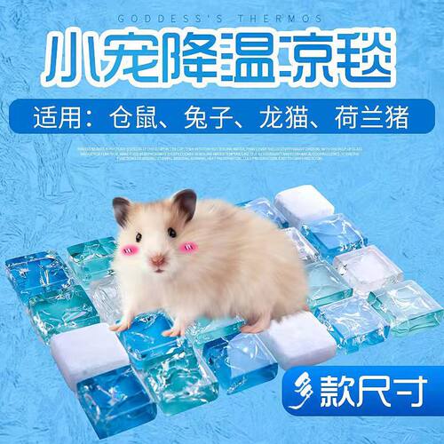 夏季兔子冰垫散热板夏天降温避暑仓鼠金丝熊小型宠物专用凉席冰窝