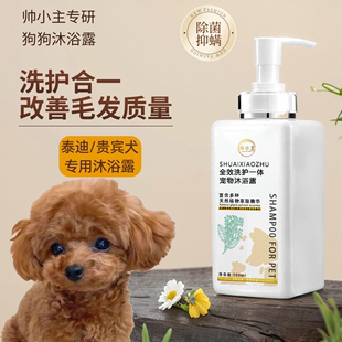 泰迪犬专用沐浴露狗狗抑菌灭螨除臭持久留香宠物沐浴液贵宾犬洗澡