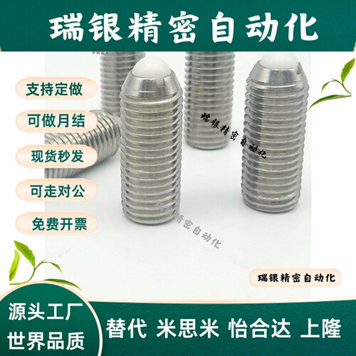 NSZL/NSXL3/4/5/6/8/10/12/16 树脂头球头柱塞 不锈钢波珠螺丝