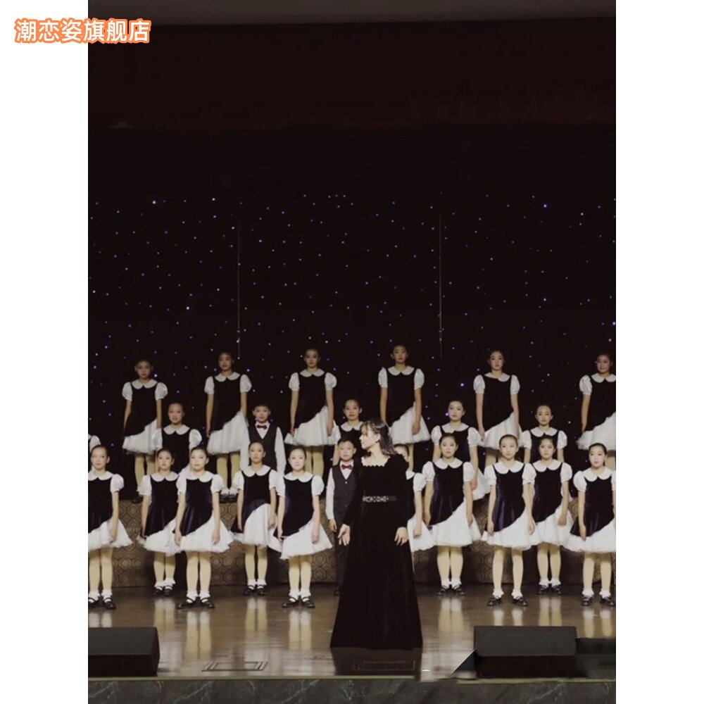 儿童合唱演出服红歌小学生初中生大合唱团诗歌朗诵服装男女童表演