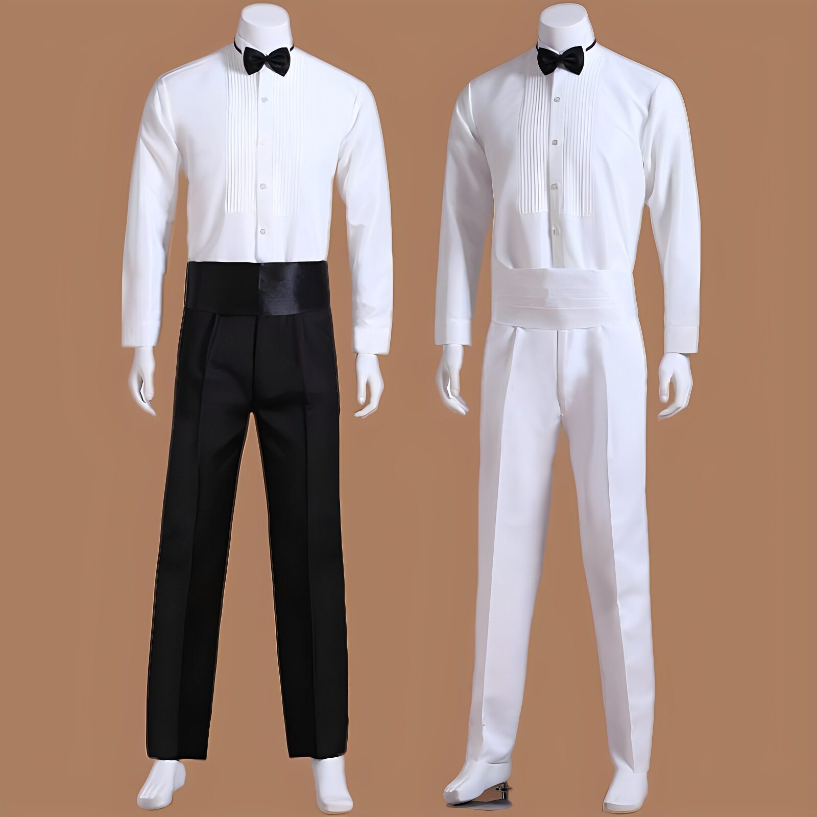 男士衬衣学生大合唱服装演出服男白色衬衫黑西裤子套装舞台表演装