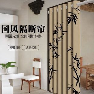 空调门帘隔断帘厨房卧室挂帘加厚磁吸布帘防冷气家用免打孔遮挡帘