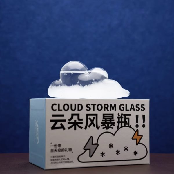 云朵天气预报风暴瓶书桌客厅办公室桌面创意摆件儿童节毕业礼物女