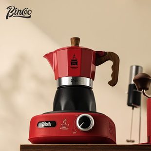 小型意式 Bincoo双阀摩卡壶家用电陶炉煮咖啡套装 浓缩萃取咖啡器具