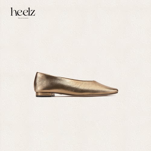 heelz设计师羊皮鸭嘴奶奶鞋