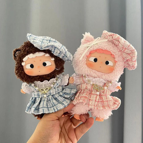 仅售娃衣】黑玩哦崽娃衣OZAI搪胶盲盒玩偶衣春日游园衣服蓝妮妮萌