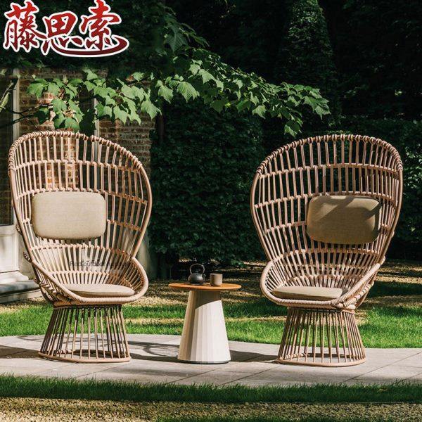 藤编沙发休闲室外简约北欧别墅样板房花园庭院露天户外沙发组合,住宅家具,户外沙发,淘宝优惠券,粉丝福利购,淘宝优惠卷