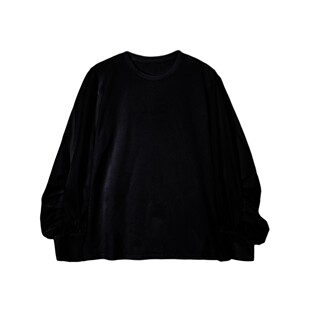 32支爽滑棉设计感T恤 TW23CG7290 褶皱长袖