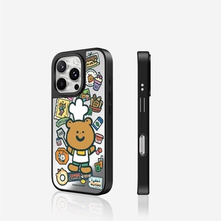 適用于適用iPhone16promax蘋果15pro 12防摔鏡面手機殼女 Goods系列 聯(lián)名代購 大廚團阿熊 Tunee