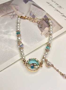 MMC~蓝色海洋系列手链 小众原创设计时尚经典高级感 可配耳钉成套