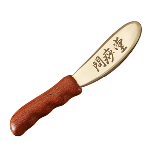 李氏砭法纯黄铜刮痧板纯手握刮痧板全身通用问痧堂李铜制刮刀道政