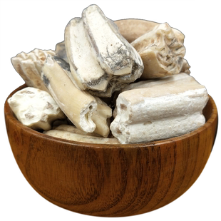 龙齿100克g青龙齿白龙齿龙齿块个牙齿化石无熏硫非免费磨粉中药材