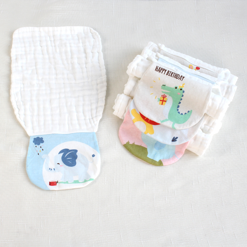 汗巾儿童纯棉幼儿园印名字