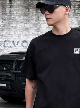 EYE OF STARK x PLUMB 双纱紧密纯棉男士短袖t恤圆领宽松重磅上衣
