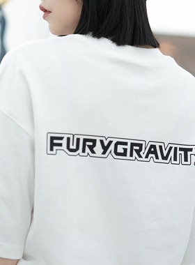 EYE OF STARK x FURY基础镂空原创情侣oversize短袖t恤美式体恤夏