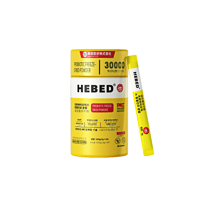 【韓國恩妍】HEBED小金桶益生菌凍干粉全家版益生元維B鈣鐵鋅zz