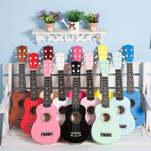 21寸23寸学生小尤克里里彩色吉他可弹奏儿童初学者女宝宝迷你乐器