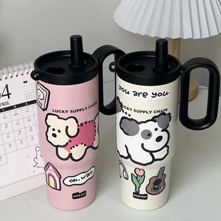 保冷水杯316不锈钢保温杯女家用咖啡杯户外车载茶仓杯子男士 夏季