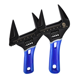 卫浴扳手工具多功能短柄活动大开口维修板手子下水器管道活口管钳