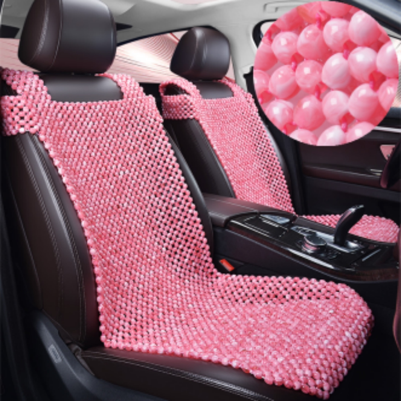 一体式树脂玉石珠子连体靠背汽车坐垫滚珠单座驾驶座椅垫凉垫夏季