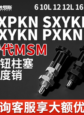 旋钮柱塞分度销SXPKN8 SXYKN8L PXYKN10 PXKN6 10L 12 12L 16 16L