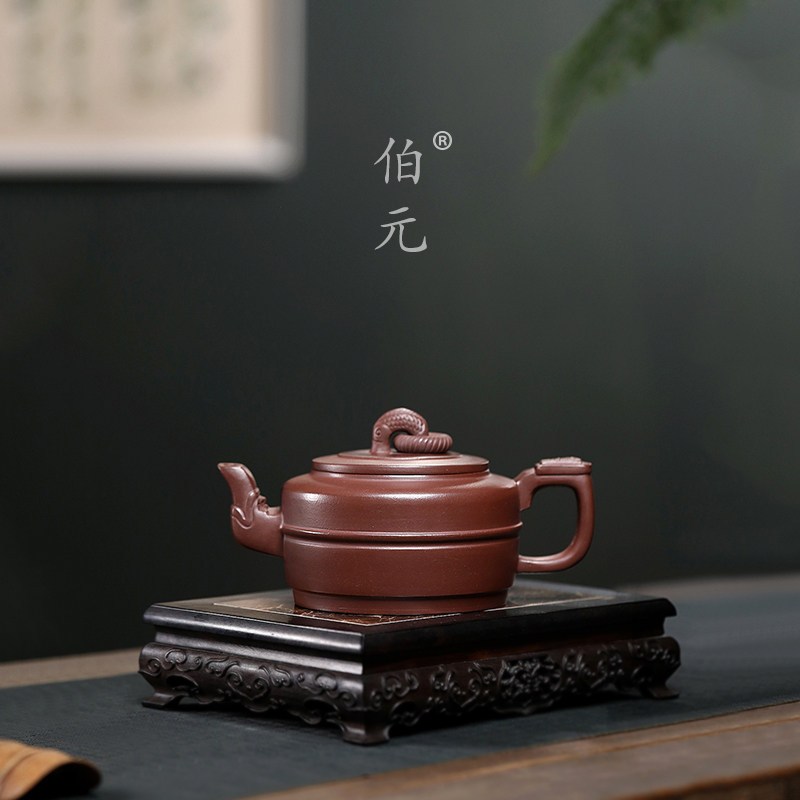 伯元中式紫砂手工鱼乐玉环