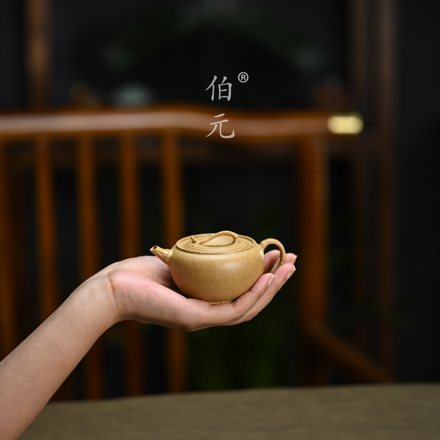 伯远中式紫砂原矿竹段汉瓦