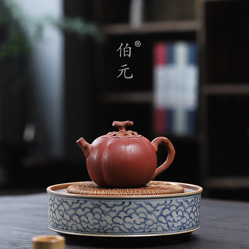 仿生柿子花器伯元紫砂中式