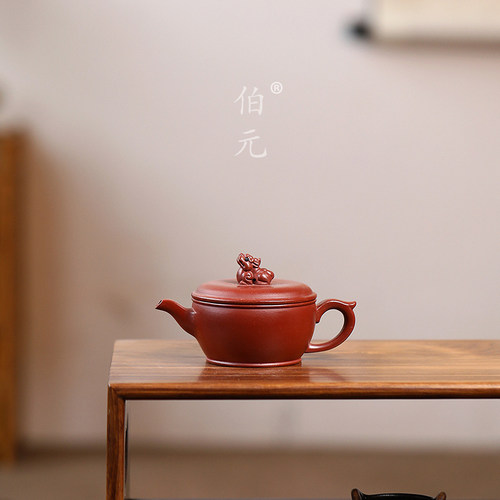 手工瑞兽汉瓦伯元紫砂中式