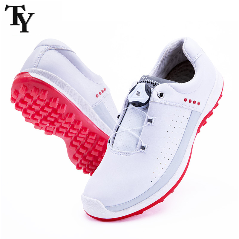 TY高尔夫女鞋防水防滑旋转扣鞋带