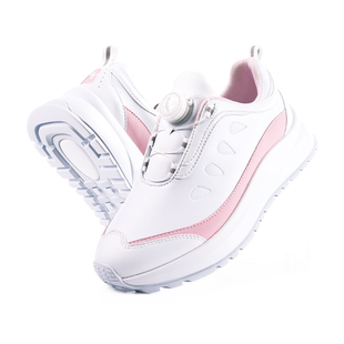 高尔夫球鞋女士旋转扣鞋带增高厚鞋底防滑防露水休闲运动百搭鞋子