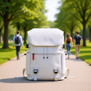 波斯丹顿冰川灰双肩背包大学生新款潮牌18寸电脑书包16寸大容量男