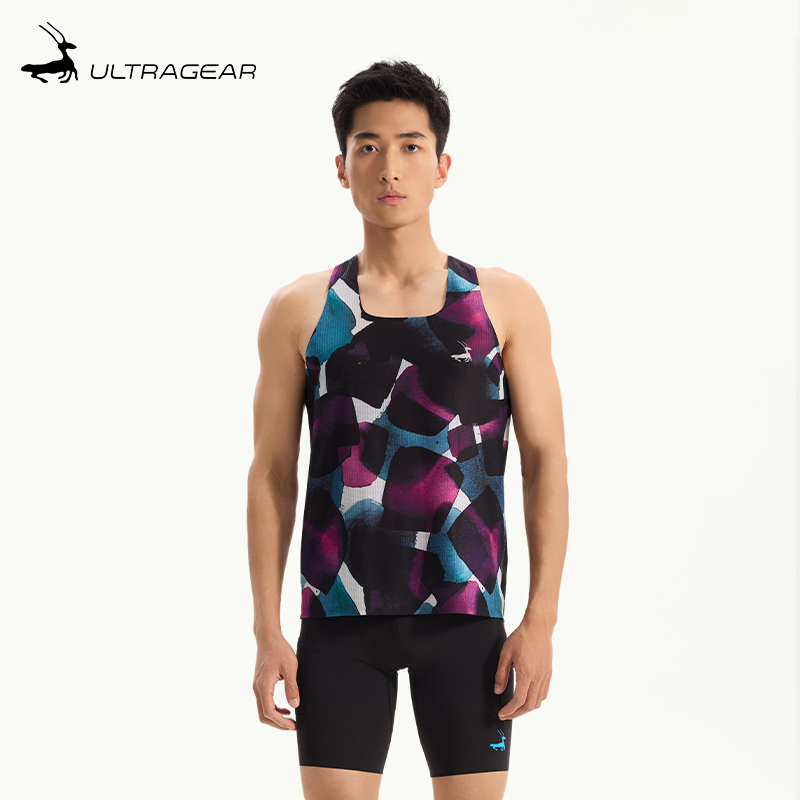优极超轻透气男子马拉松跑步背心