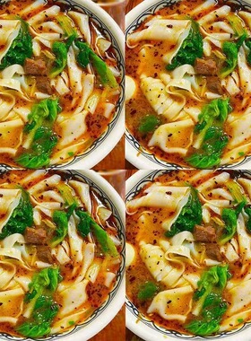 【买一箱送一箱】正宗河南烩面免煮冲泡速食非油炸香辣牛肉整箱发