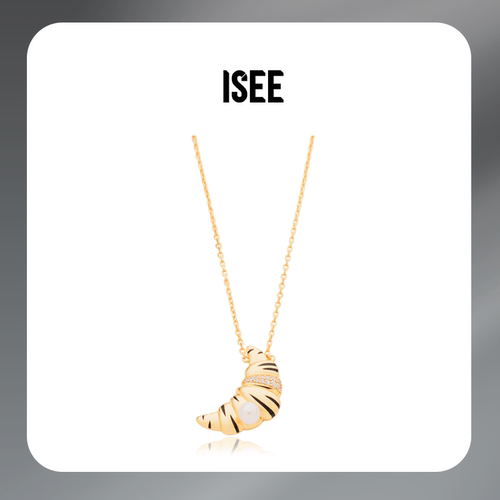 ISEE镀18k金可爱项链现货